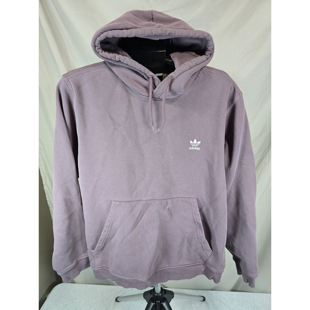 Adidas Sweater Adult XL Purple Hoodie Adicolor Essentials Trefoil
